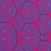 Rosa retro geometrisches Muster Tapete (Naht)
