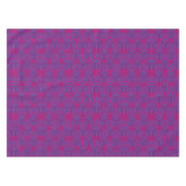 Rosa retro geometrisches Muster Tischdecke (Vorderseite (Horizontal))