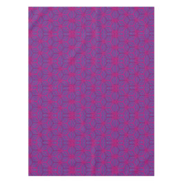 Rosa retro geometrisches Muster Tischdecke