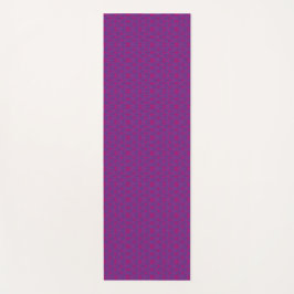Rosa retro geometrisches Muster Yogamatte