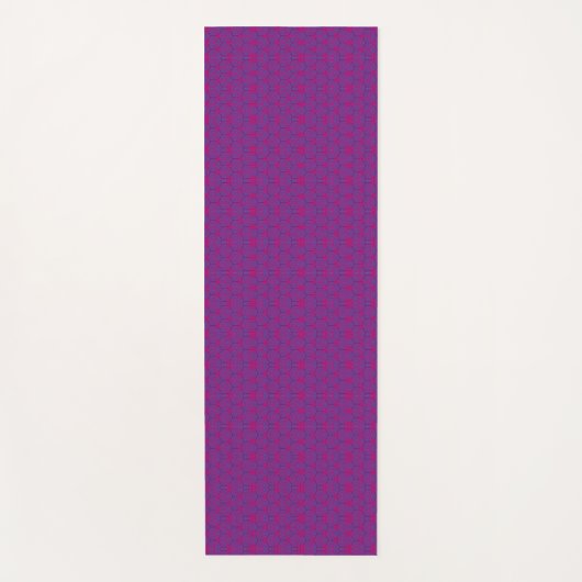 Rosa retro geometrisches Muster  Yogamatte (Vorderseite)