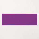 Rosa retro geometrisches Muster  Yogamatte (Vorderseite (Horizontal))
