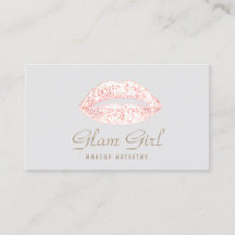 Rosa Retro Glam Glitzer Lips Makeup Artist