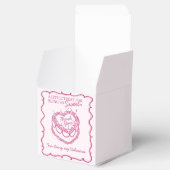 Rosa Retro Herz Coquette Cherry Cake Valentine Geschenkschachtel (Geöffnet)