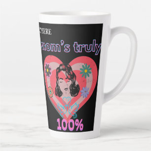 Rosa Retro-Herz-Mutter Mama Vintage Milchtasse