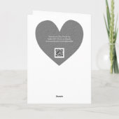 Rosa Retro Herz und Valentinenkarte von Florals Karte (Rückseite)