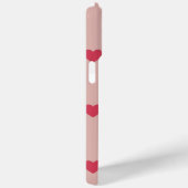 Rosa Retro Herz Y2K Muster mit rosa Hintergrund Case-Mate iPhone Hülle (Rückseite / Rechts)