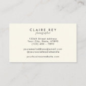 Rosa Retro-Kamera-Fotograf-Logo für die Aquarellfa Visitenkarte (Rückseite)