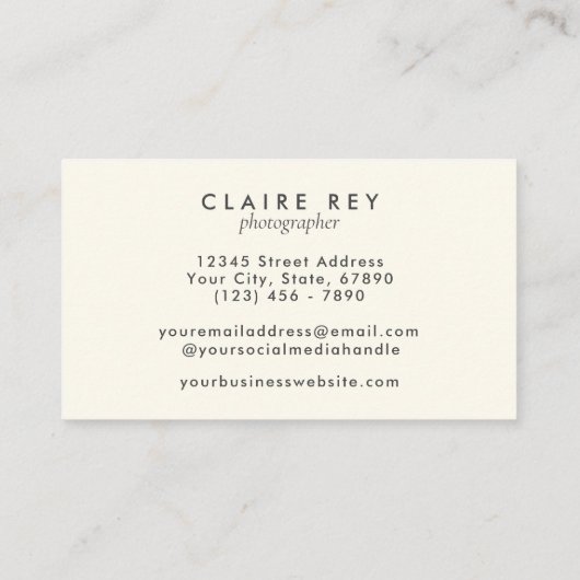 Rosa Retro-Kamera-Fotograf-Logo für die Aquarellfa Visitenkarte (Rückseite)