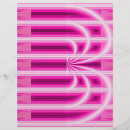 Rosa Retro-Kathedral-Schreibpapier 2-seitige Seite