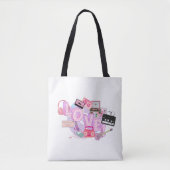 Rosa Retro-LOVE-Tasche – 90er Hits & Frühe 2000er Tasche (Vorderseite)