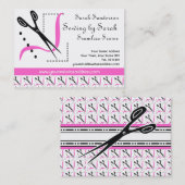 Rosa Retro Näherin-Änderungs-Schneider Visitenkarte (Vorne/Hinten)