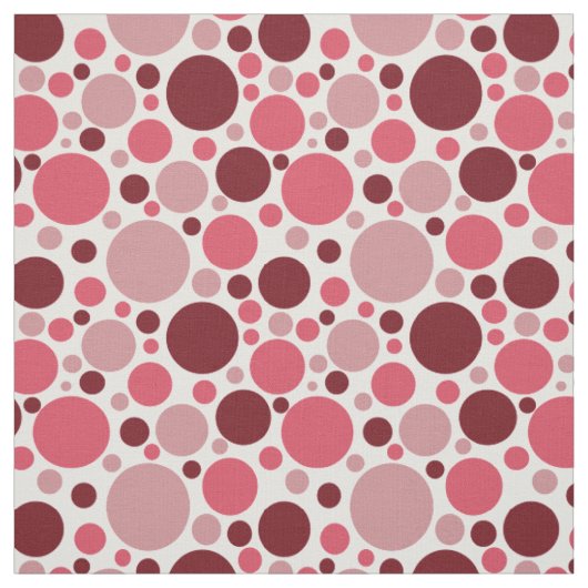 Rosa Retro-Punkte-Muster Stoff (Muster)