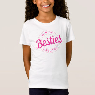 Rosa Retro-Puppe Lass uns Party Geburtstag feiern T-Shirt