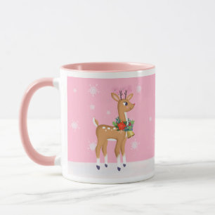 Rosa Retro-Rudolph-Tasse Tasse
