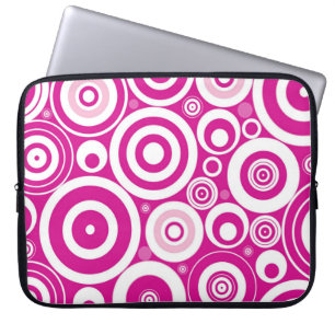 Rosa Retro-Runden Laptop-Sieb Laptopschutzhülle