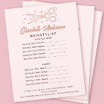 Rosa Retro Typografie Haarstylist Flyer<br><div class="desc">Dieser Retro-inspirierte Business Flyer zeichnet sich durch ein handgezeichnet Logo aus einer Schere und Stars in Pastellfarben aus,  ideal für Friseure oder Salons.</div>