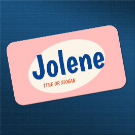 Rosa Retro Typografie Visitenkarte