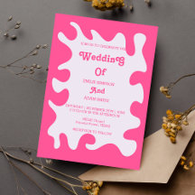 rosa retro vintage 70er Jahre Hochzeit