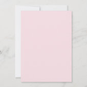 Rosa Retro Wave Wedding Einladung (Rückseite)