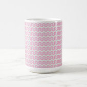 Rosa Retro Wavy Kaffeetasse (Mittel)