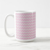 Rosa Retro Wavy Kaffeetasse (Links)