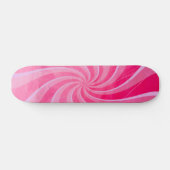 Rosa Retro-Wirbel Skateboard (Horizontal)