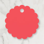 Rosa Retrohochzeit Geschenkanhänger (Rückseite)