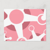 rosa Retrojacke. Postkarte (Vorderseite)