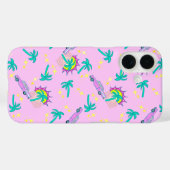 Rosa Retropalmen und Auto Case-Mate iPhone Hülle (Rückseite (Horizontal))