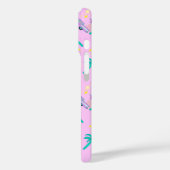 Rosa Retropalmen und Auto Case-Mate iPhone Hülle (Rückseite / Links)