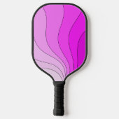 Rosa Retrowellen Pickleball Schläger (Rückseite)
