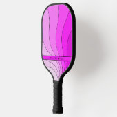 Rosa Retrowellen Pickleball Schläger (Links)
