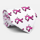 Rosa retten Goalie Krawatte (Gerollt)