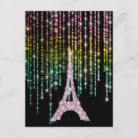 Rosa Rhinestones Eiffelturm