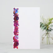 Rosa Rhinestones - Vintager Schmuck Briefpapier (Stehend Vorderseite)