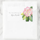 Rosa Rhod Rechteckkleben Rechteckiger Aufkleber (Tasche)