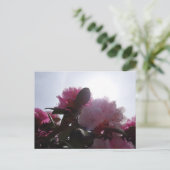 Rosa Rhododendren mit Sunlight DIY Postkarte (Stehend Vorderseite)