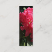 Rosa Rhododendron (3) Mini Visitenkarte (Rückseite)