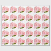 Rosa Rhododendron auf weiß Geschenkpapier (Flach)