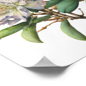 Rosa Rhododendron Blume Art Print Poster (Ecke)