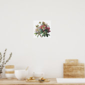 Rosa Rhododendron Blume Art Print Poster (Küche)