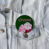 Rosa Rhododendron-Blume-Knopf Button (Beispiel)