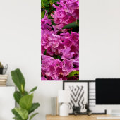Rosa Rhododendron-Blume Poster (Heimbüro)