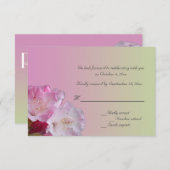 Rosa Rhododendron-Blume RSVP-Karte Einladung (Vorne/Hinten)