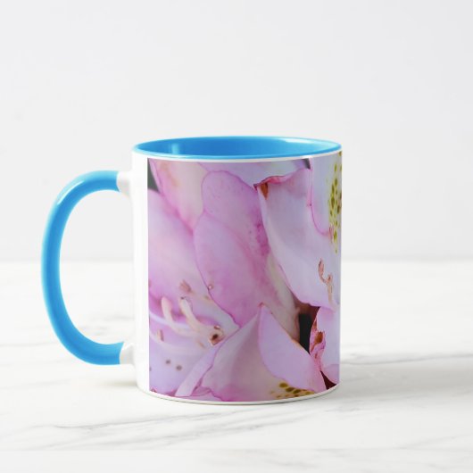 Rosa Rhododendron-Blume Tasse (Links)