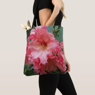 Rosa Rhododendron-Blüte Floral Tasche