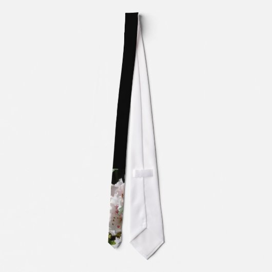 Rosa Rhododendron-Foto Krawatte (Rückseite)