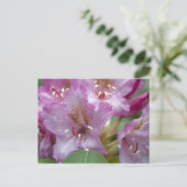 Rosa Rhododendron Postkarte (Stehend Vorderseite)