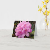 Rosa Rhododendronanmerkungskarte Karte (Gelbe Blume)